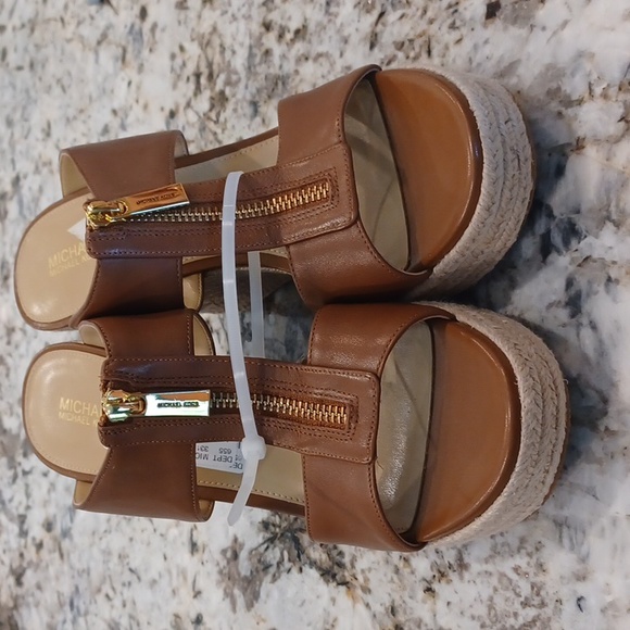 NEW Michael Kors Logo Bradley Mule Espadrille Wedge Sandal SZ 10 - Picture 6 of 15